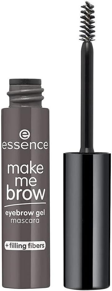 essence cosmetics Make Me BROW Eyebrow Gel Mascara, Eyebrows, with Filling Fibres, No. 04 Ashy Brows, Brown, Defining, Gely, Vegan, Microplastic Particles Free, Nanoparticles Free (3.8 ml) Essence