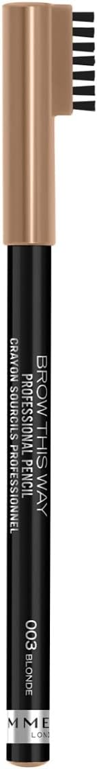 Rimmel London Brow This Way Pencil, 003 Blonde, 4g Rimmel