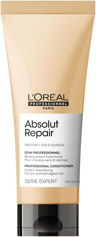 ’Oréal Professionnel Conditioner, With Protein And Gold Quinoa for Dry And Damaged Hair, Serie Expert Absolut Repair L’Oréal Professionnel