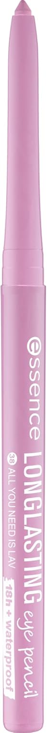 Essence Long-Lasting Eye Pencil, No. 38, Purple, Long-Lasting, Colour-Intense, Vegan, Waterproof, No Microplastic Particles, Nano Particles, Pack of 1 (0.28 g) Essence