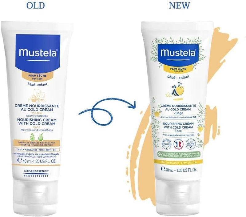 Mustela PS CREME NOURRISSANTE AU COLD CREME 40 ML/PS VOEDENDE CREME MET COLD CREAM 40 ML Mustela