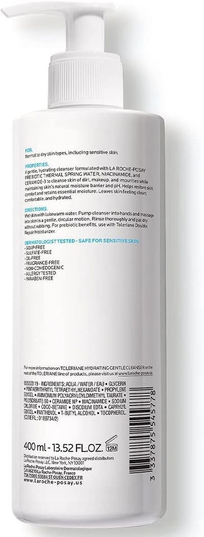 La Roche-Posay Toleriane Cleansing Cr Skincare-beauty, 0.96 pounds (Pack of 1) | 400ml La Roche-Posay