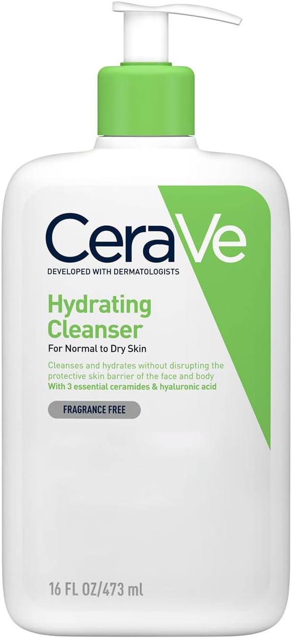 CeraVe Hydrating Cleanser for Normal to Oily Skin with 3 Essential Ceramides 1 Litre CeraVe