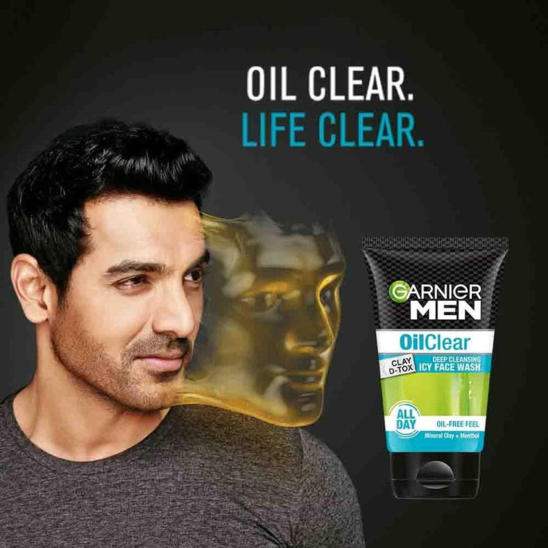 Garnier Men Oil Clear deep cleansing Facewash, 100g Garnier