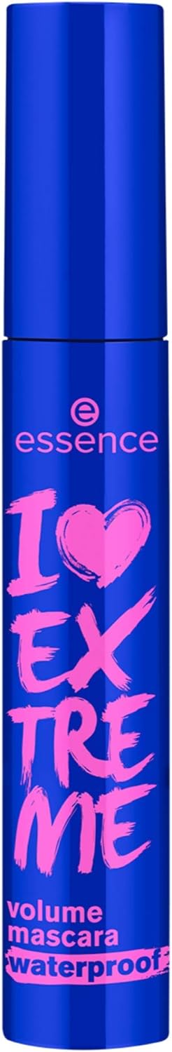 ESSENCE I LOVE EXTREME WATERPROOF VOLUME MASCARA - BLACK, 12ml. ESSENCE