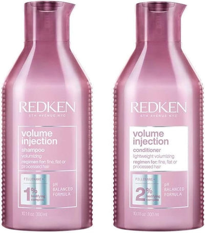 Redken Volume Injection Shampoo 300ml & Conditioner 300ml Duo New Redken