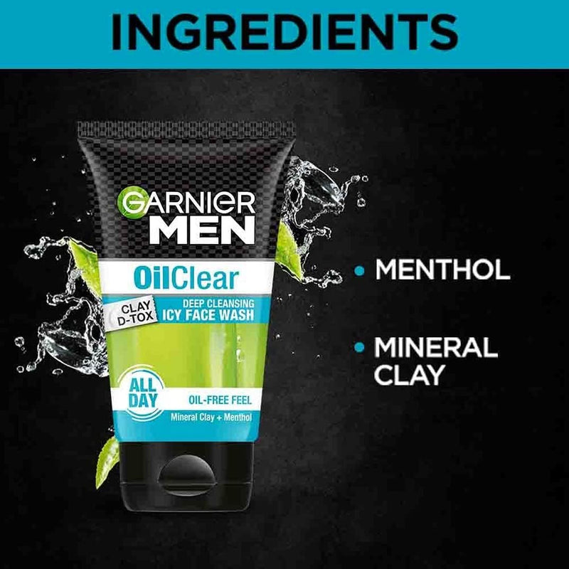 Garnier Men Oil Clear deep cleansing Facewash, 100g Garnier