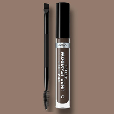 L'Oreal Paris UnbelievaBrow Long-Lasting Eyebrow Gel, Smudge-Proof, Transfer-Proof, Waterproof, 108 Dark Brunette L'Oreal Paris