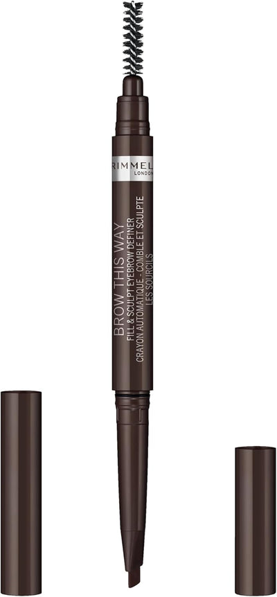 Rimmel Brow this Way Fill & Sculpt Eyebrow Definer, 03- Dark Brown Rimmel