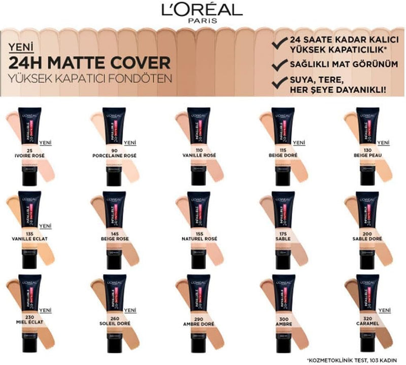 Infaillible 24H Matte Cover Foundation 