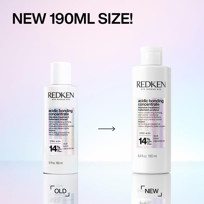 REDKEN Acidic Bonding Concentrate Intensive Pre-Treatment, Repairs Broken Bonds, For Damaged Hair, Bonding Care, 190ml