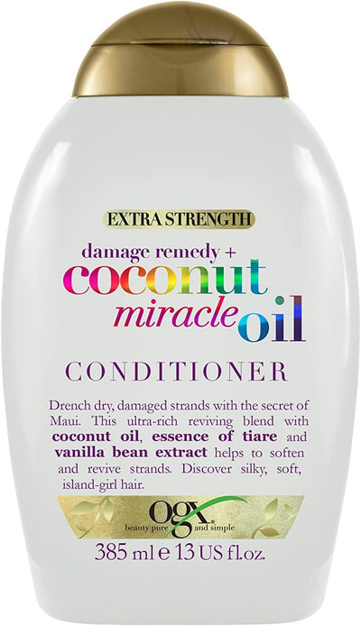 OGX Coconut Miracle Oil Conditioner for Damaged Hair, 385 ml OGX