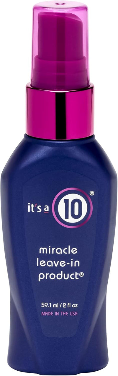 It's a 10 Haircare - Miracle Leave-In Product Spray, Natural Ingredients, Smoothes & Eliminates Frizz, Restores Shine, Colour Safe, Natural Ingredients, 60ml It's a 10