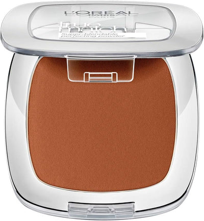 L'Oréal Paris Powder Foundation, Super-Blendable, With Hyaluronic Acid, Light Texture for a Flawless Finish, True Match Perfecting Powder, 9N L'Oréal Paris