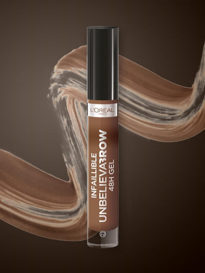 L'Oreal Paris UnbelievaBrow Long-Lasting Eyebrow Gel, Smudge-Proof, Transfer-Proof, Waterproof, 108 Dark Brunette L'Oreal Paris