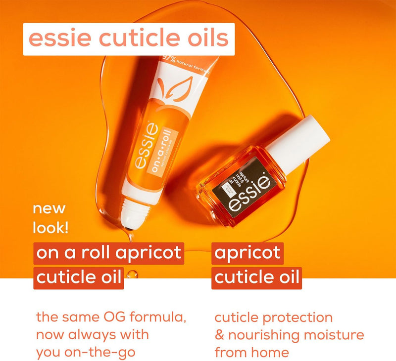 essie Apricot Nail Care Oil Treatment, 13.5 ml (Pack of 1) | Nourishing, Softening, Moisturizing | Dry and Brittle Hands and Nails | Cuticle | On a Roll Essie