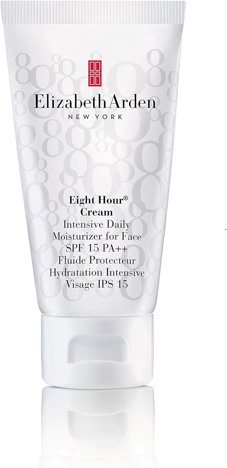 Elizabeth Arden Aloe Vera Eight Hour Cream, Intensive Daily Face Cream Moisturizer SPF15, 50 ml (Pack of 1) Elizabeth Arden