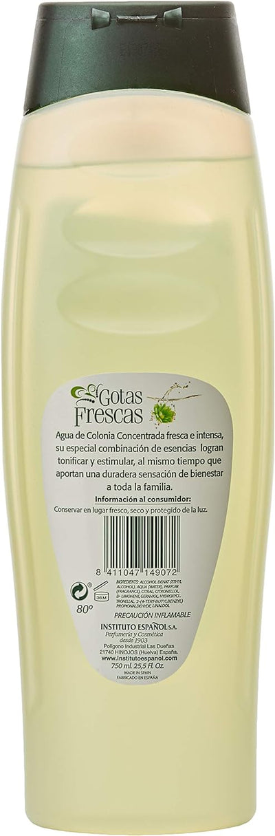 Instituto Español Gotas Frescas Spanish Eau de Cologne 750 ml Instituto Español