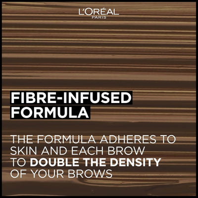 L'Oréal Paris Volumising Brow Mascara, Longwear Brow Gel for Fuller Looking Eyebrows, Up To 24 Hours Wear, Water Resistant, Infallible Brows, 5 ml, Shade: 5.0 Light Brunette L'Oréal Paris