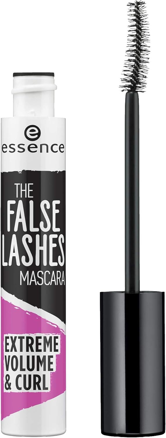 essence The False Lashes Mascara Extreme Volume & Curl, Mascara, Black, Swinging, Volumizing, Vegan, Perfume, No Alcohol (10 ml) Essence