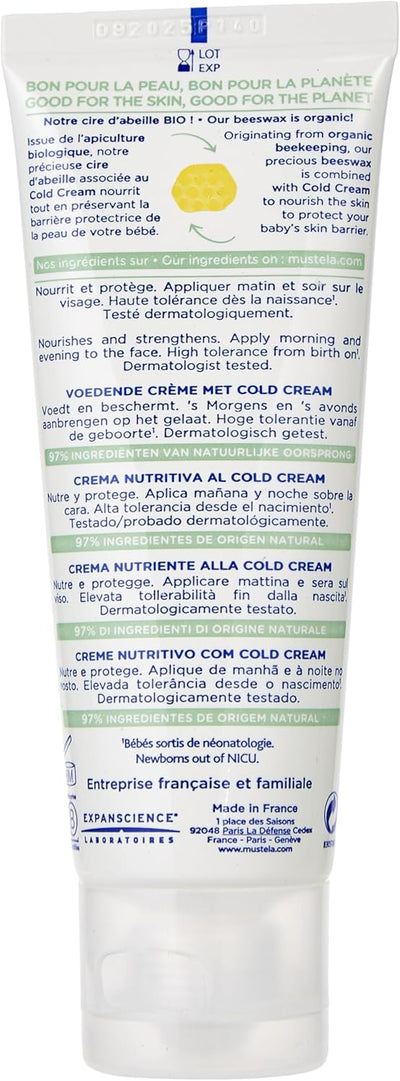 Mustela PS CREME NOURRISSANTE AU COLD CREME 40 ML/PS VOEDENDE CREME MET COLD CREAM 40 ML Mustela