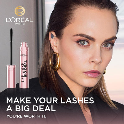 L'Oréal Paris Washable Mascara, Lengthening & Volumising, For Buildable Lash Impact, No Clumping, Paradise Big Deal, Black L'Oreal Paris