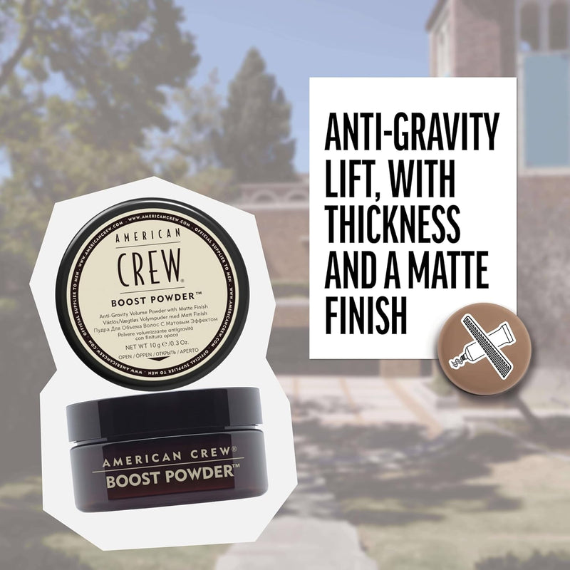 American Crew Volume Boost Hair Powder, Gifts For Men, Adds Thickness & Lift, Matte Finish, Paraben Free & Water Soluble - 10g American Crew