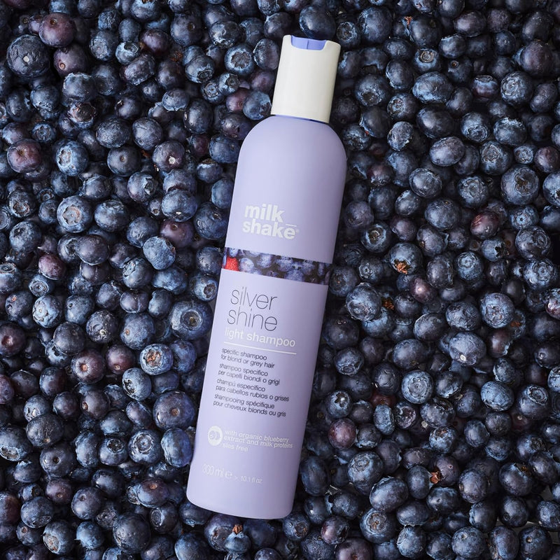 milk_shake | silver shine light shampoo | Intensive Shampoo specific for Blond or Grey hair | 300 ml| Anti-yellow Shampoo with Purple Pigments Milkshake