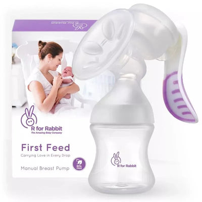 R for Rabbit First Feed Manual Breast Pump for Women Most Safe and Comfortable R for Rabbit