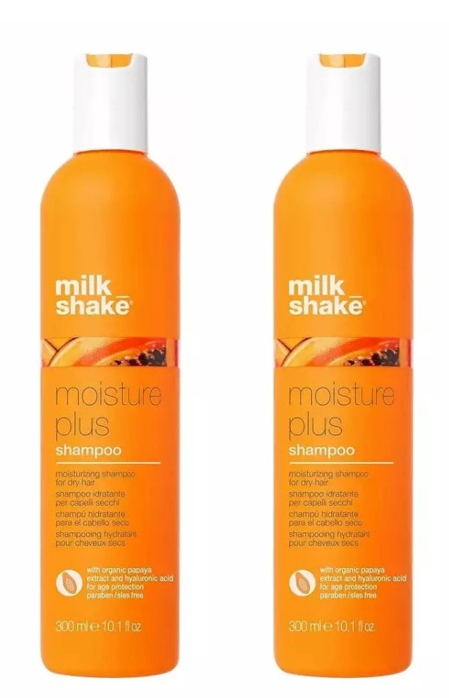 milk_shake Moisture Plus Shampoo with Papaya for Dry Hair 300 ml (Pack of 2) Milkshake