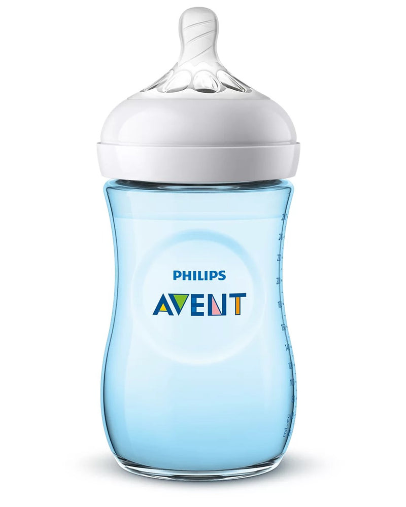 Philips Avent Natural baby bottle 260ml (Blue) 1m+ Single SCF035/10 Avent