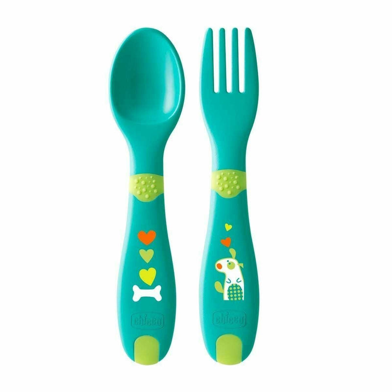 Chicco First Cutlery Neutral Green 12m+ CHI06 Chicco