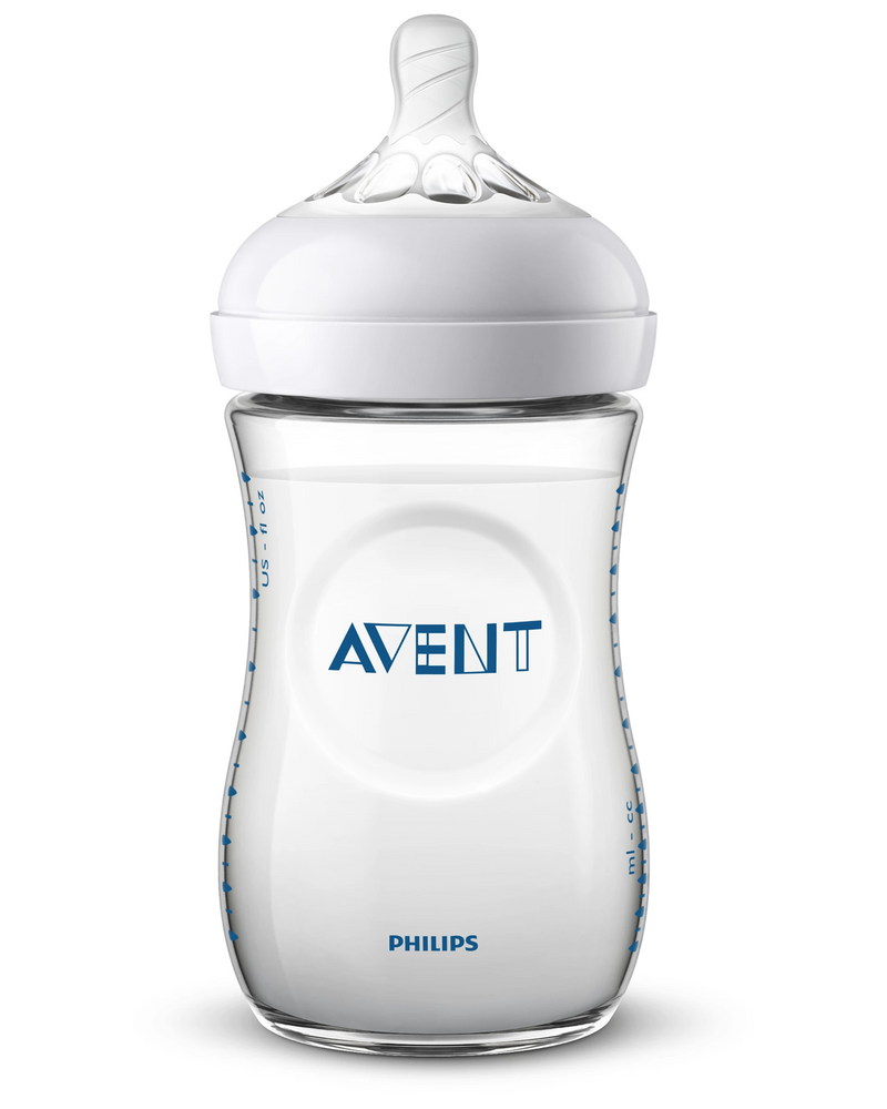 Philips Avent Natural 2.0 Bottle 260ml (Pack of 2) 1m+ SCF033/20 Avent