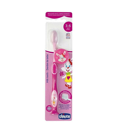 Chicco Milk Teeth Toothbrush Pink 3-6 Years CHI04 Chicco