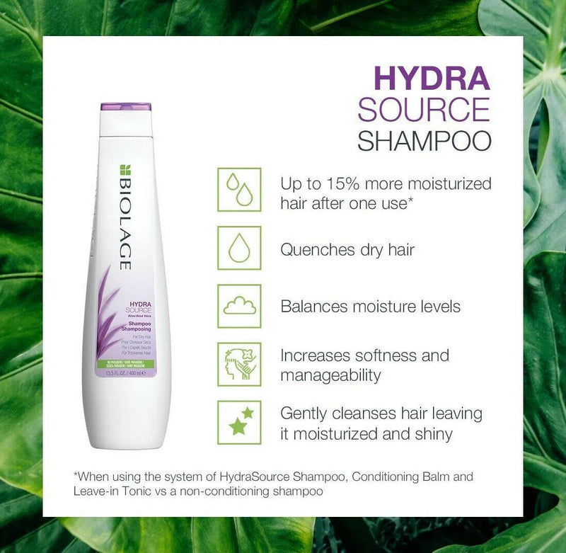 Matrix Biolage Hydrasource Shampoo for Damaged Hair 400ml MTX27 Matrix