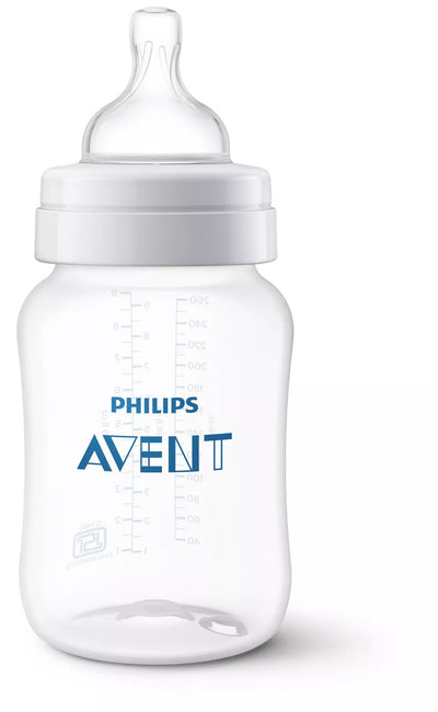 Philips Avent Anti-colic Baby Bottle 260ml 1m+ SlowFlow Teat Pack of 2 SCF813/20 Avent