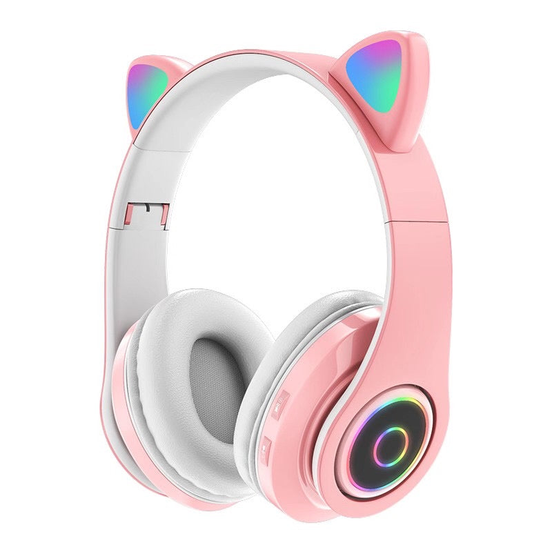 B39M E Cute Cat Ear Headphone With Microphone, Gaming Headset, Wireless Earbuds xboon
