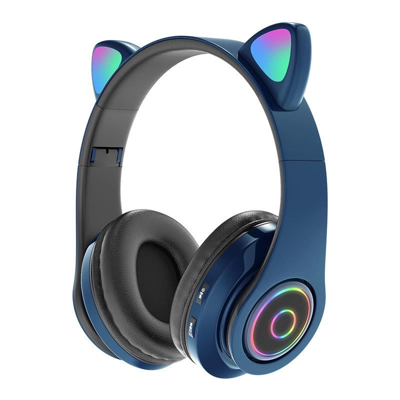 B39M E Cute Cat Ear Headphone With Microphone, Gaming Headset, Wireless Earbuds xboon