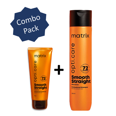 Matrix OptiCare Smooth Straight Shampoo & Conditioner 350ml & 98gm MTX5122 Matrix