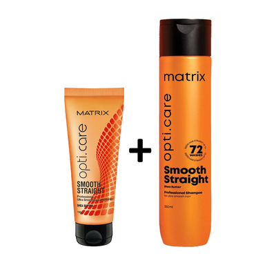 Matrix OptiCare Smooth Straight Shampoo & Conditioner 350ml & 196gm MTX5123 Matrix