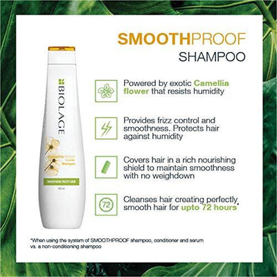 Matrix Biolage SmoothProof Shampoo for Frizzy Hair 400ml Duo Set MTX4343 Matrix