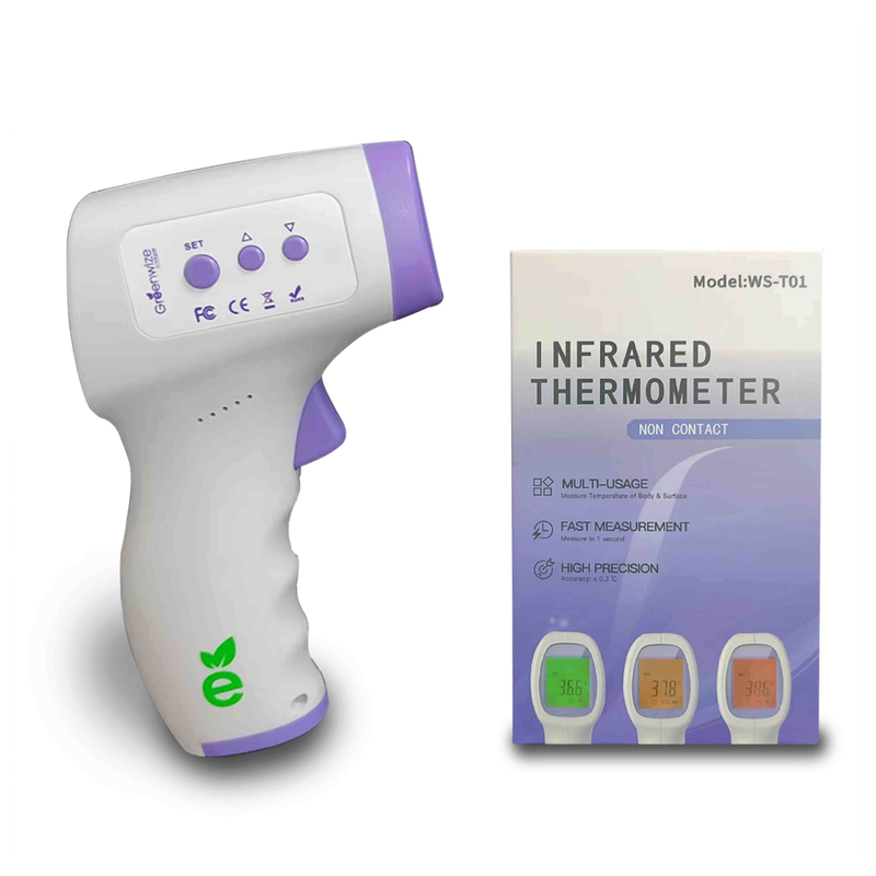 Thermometer for Adults, No Touch Forehead Digital Thermometer, Infrared Thermometer for Baby Kids with High Temperature Alarm and Instant Accurate Reading for Indoor and Outdoor Use - PPC06 Greenwize