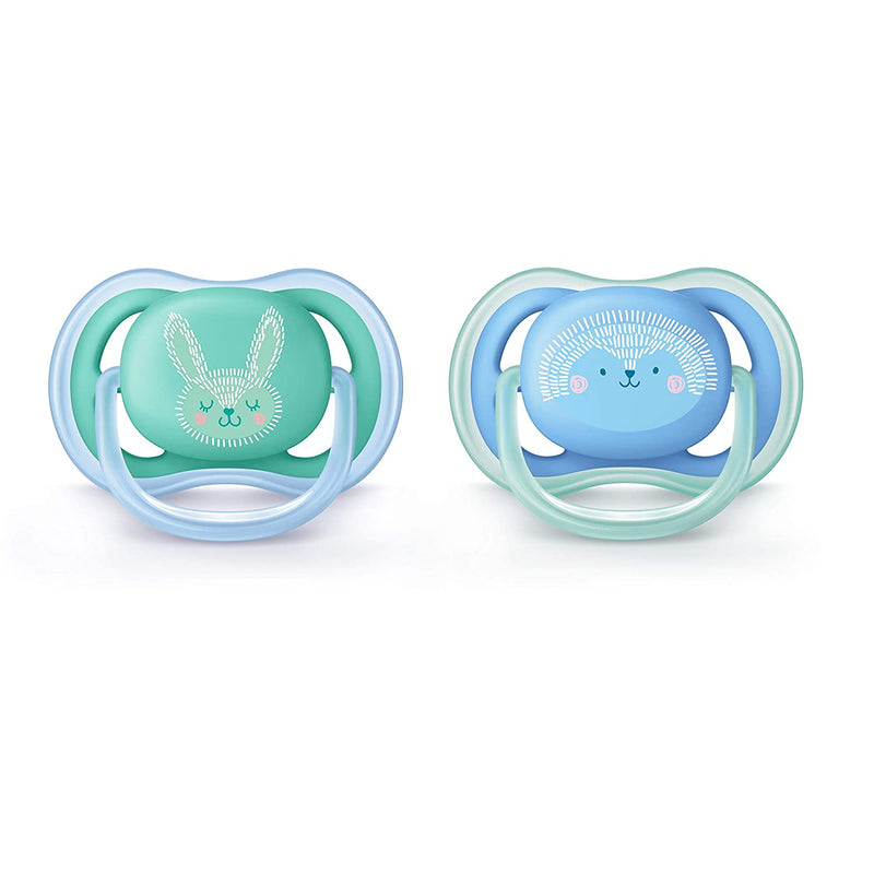 Philips Avent Ultra Air Pacifier 6-18m (Blue/Green) SCF344/22 Avent