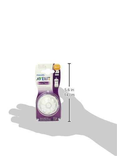 Philips Avent Natural Fast FLow Teat 6m+ (Pack of 2) SCF044/27 Avent
