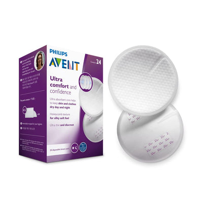 Philips Avent Disposable Breast Pads 24 Count (Pack of 1) SCF254/24 Avent