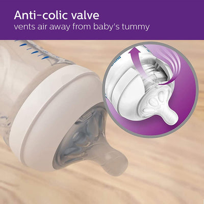 Philips Avent Natural baby bottle 125ml 0m+ (Pack of 2) SCF030/20 Avent