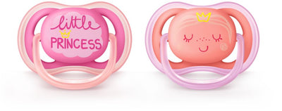 Philips Avent Ultra Air Pacifier 6-18m (Pink/Orange) SCF343/22 Avent