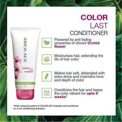 Matrix Biolage ColorLast Conditioner & Shampoo for Colour Treated Hair 196g & 200ml MTX1125 Matrix